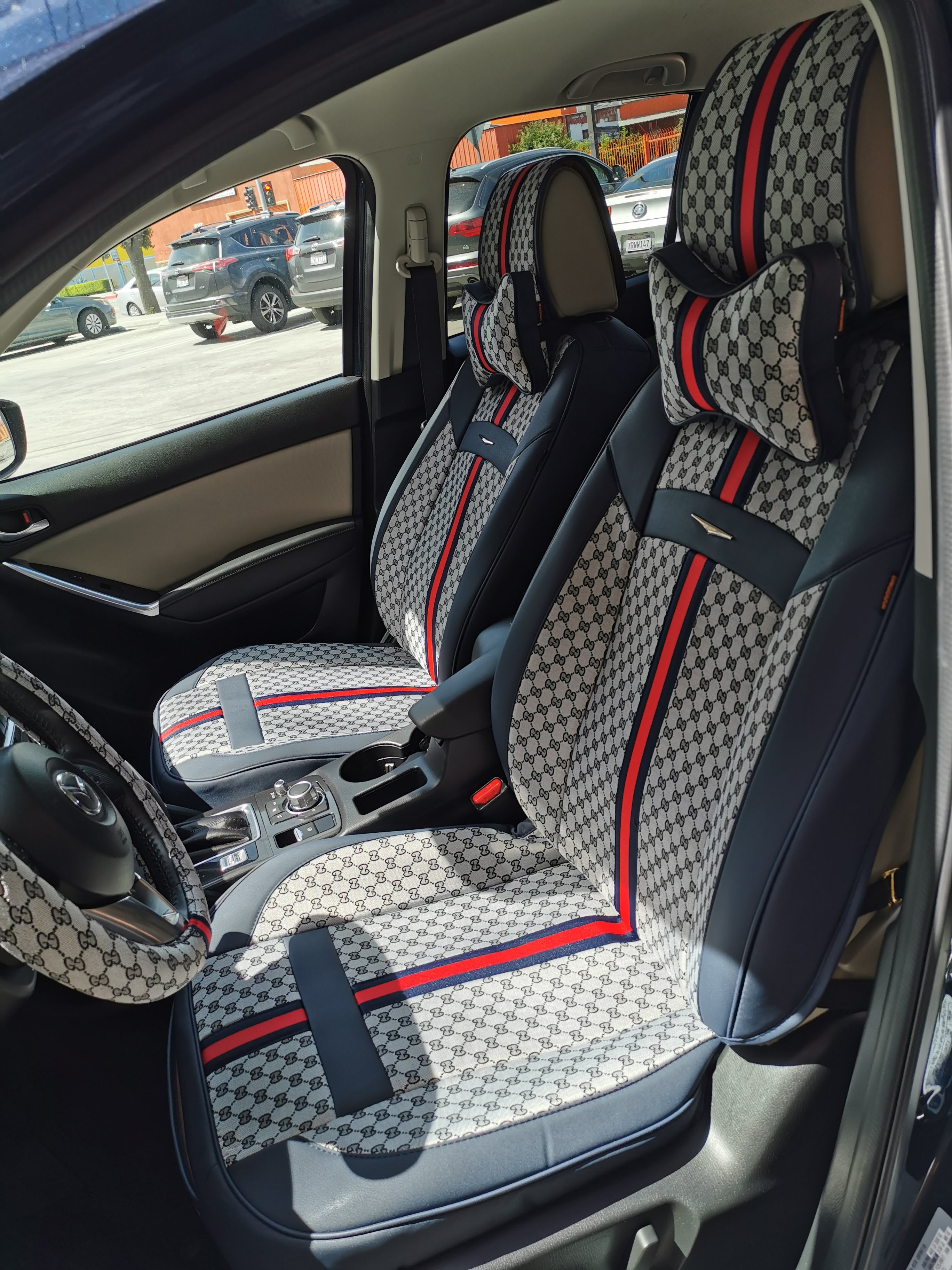 Mazda 6 Seat Cover Installed – Car Seat Cover and Custom Car Floor Mat